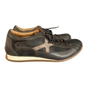 Born Mens VooDoo Too Sneakers Brown Grey Lace Up Low Top Shoes Size 10.5M